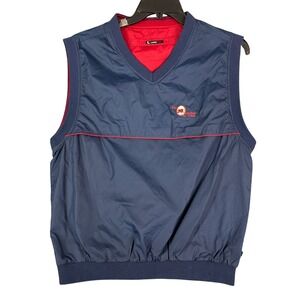 Links Tech Reversible Windbreaker Vest Mens M Golf Streetwear Performance Fit